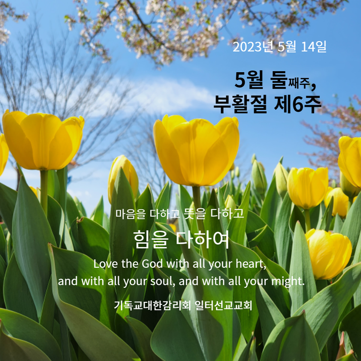 요한복음 14장 15~2절 5월 둘째주, 부활절 제6주