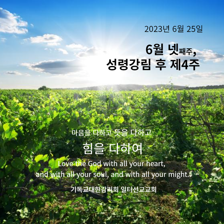 마태복음 10장 24~39절 6월 넷째주, 성령강림 후 제4주